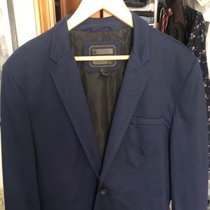 Forever 21 Men’s Navy Cotton Blazer (L)